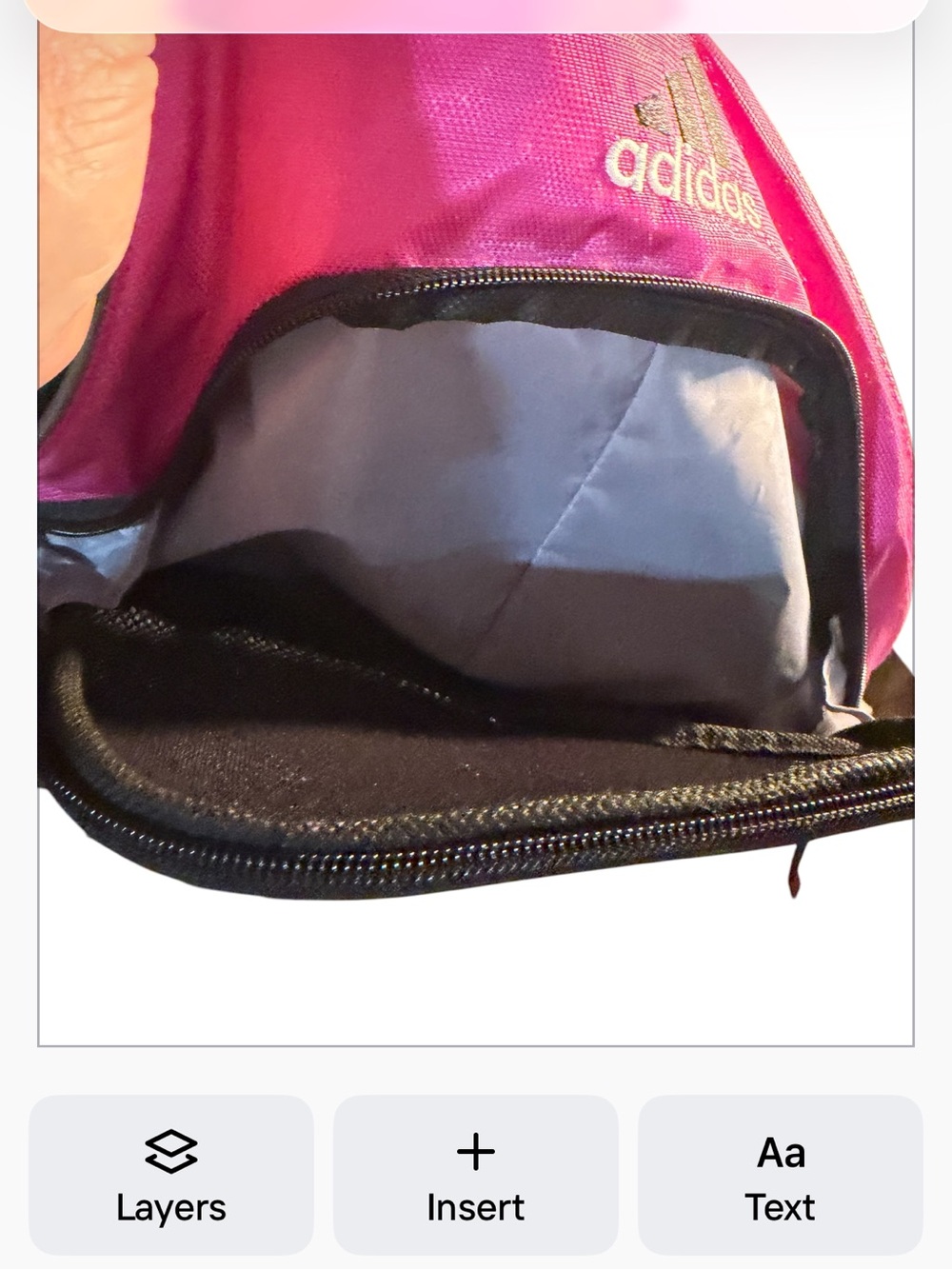 Adidas Alliance II Team Shock Pink Sackpack Drawstring Backpack - Picture 3 of 6